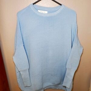 Paisie Ribbed Jumper Plumo Baby Blue Ribbed Oversized S/M